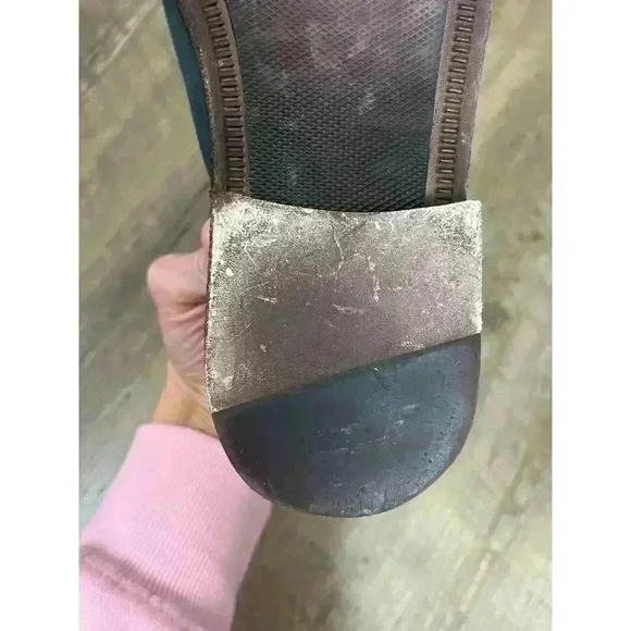 Charleston Shoe Company Federal Ankle Boots Blue Leather Suede Women's 7 - Picture 10 of 13